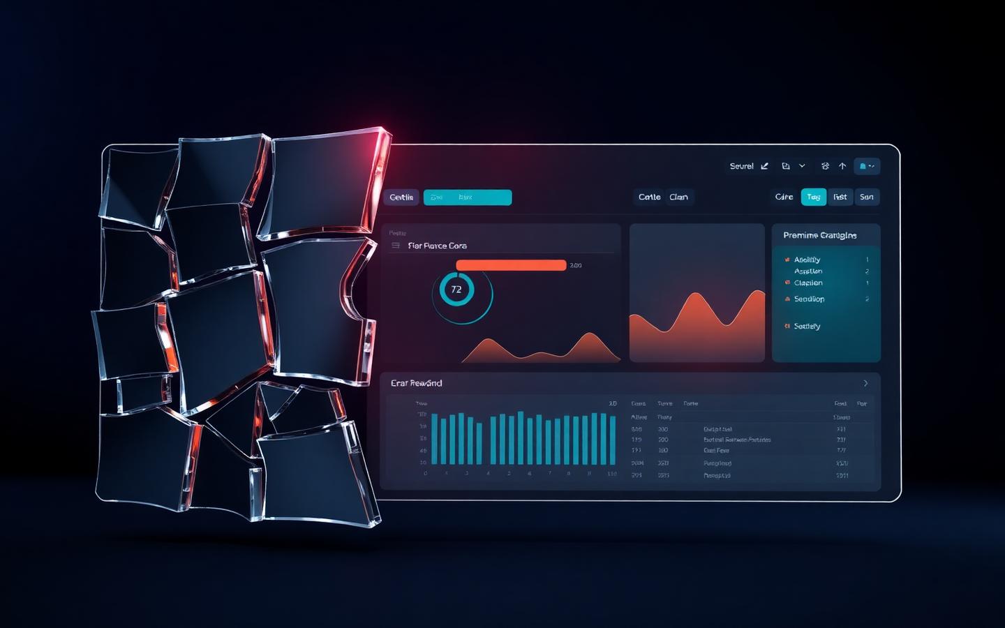 Broken Salesforce dashboards being repaired into clean, reliable ones
